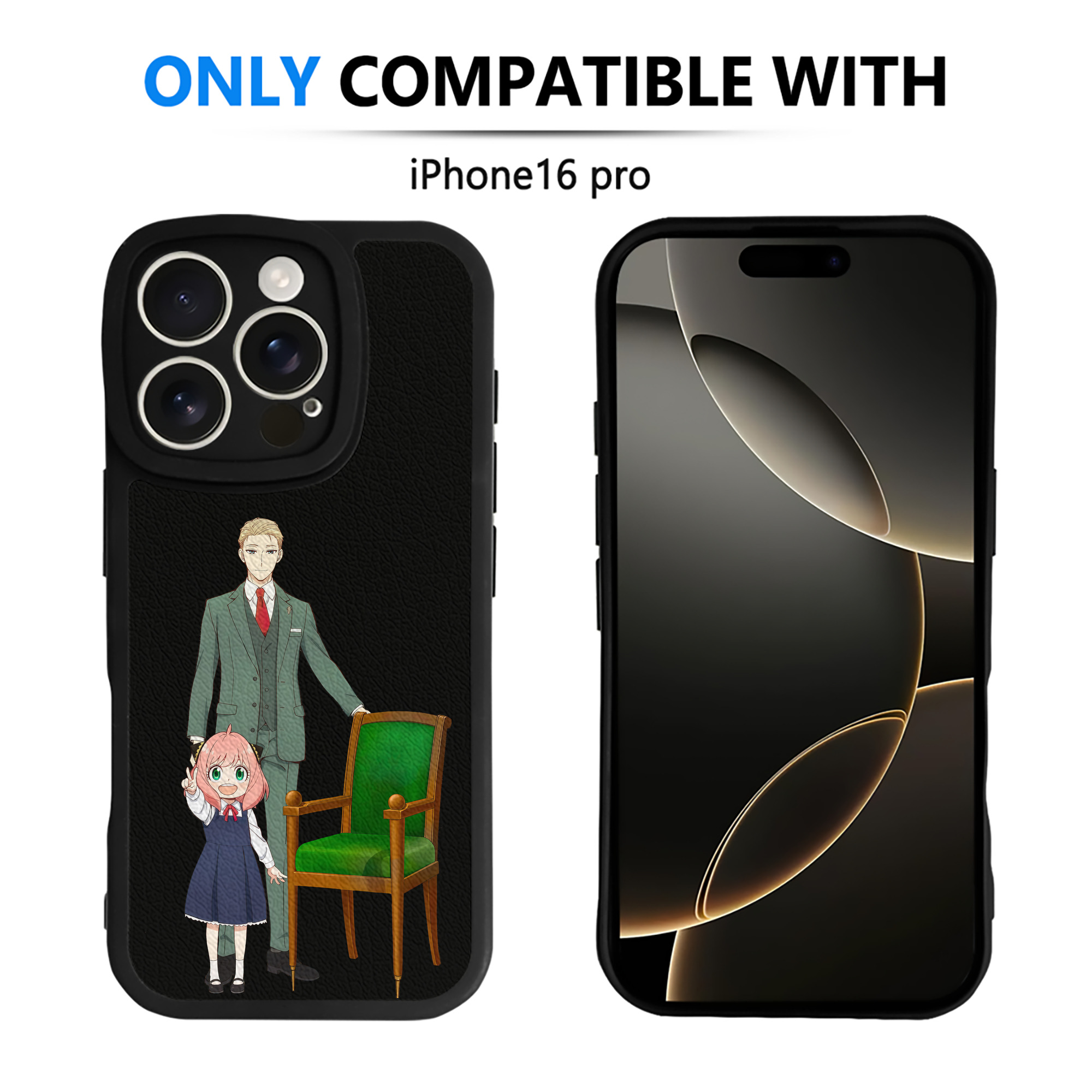 （画像用） SPY×FAMILY间谍家家酒 【iPhone 16シリーズ対応】シリコンスマホケース（レザー調） 材質：シリコン